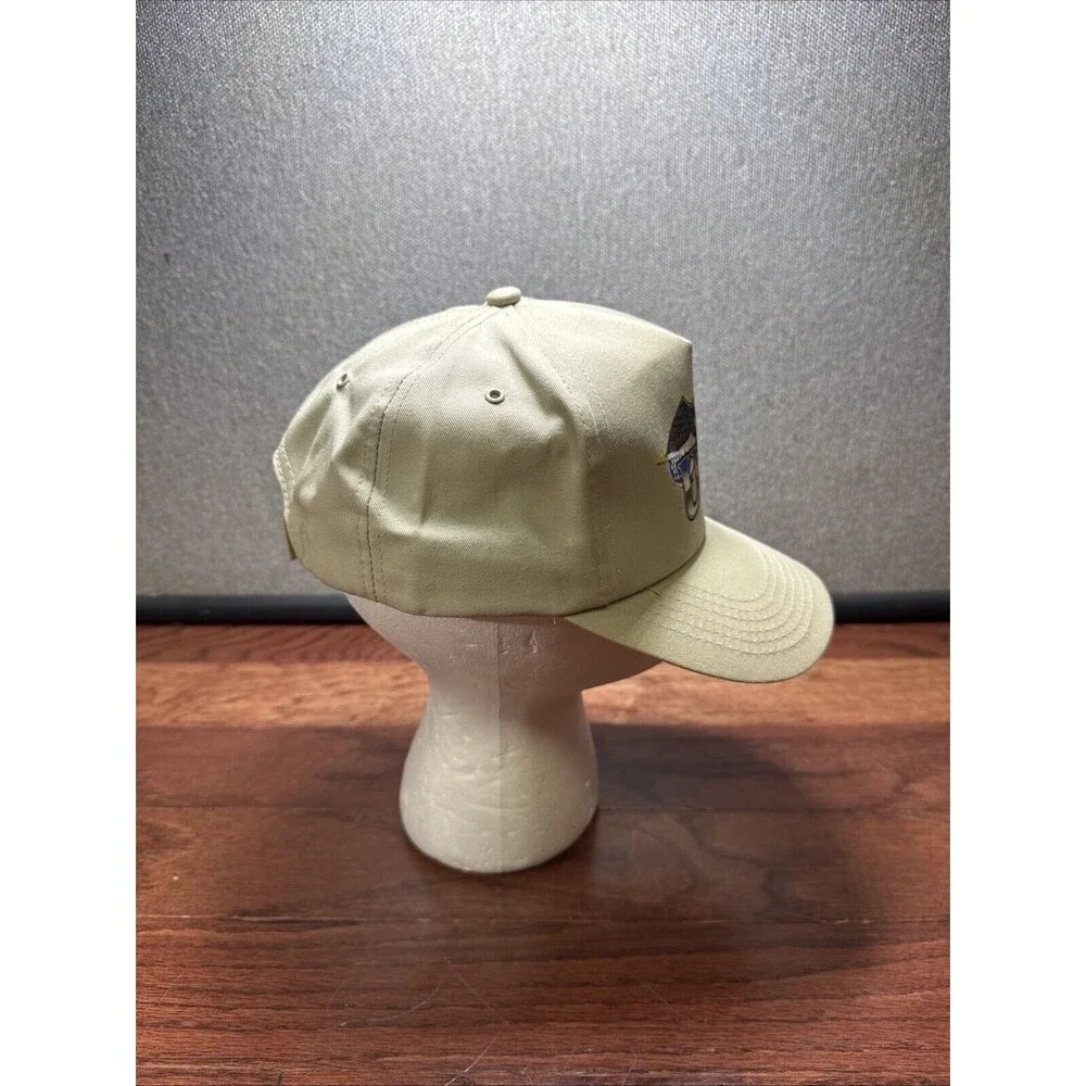 Mens Legend USA Made Eagle Airforce Military Beige Cap Hat
